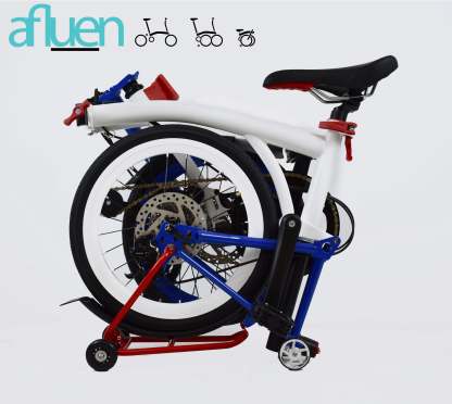Bicicleta plegable Avro Foldie – 16 pulgadas, 9 velocidades, freno de disco