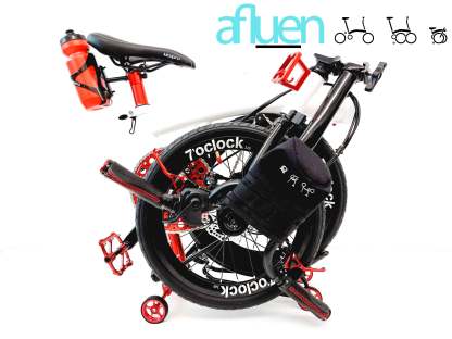 Bicicleta plegable Avro Foldie – 16 pulgadas, 9 velocidades, freno de disco