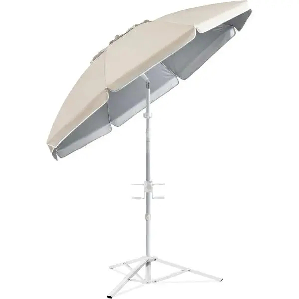 [Compra uno y llévate otro gratis] Sombrilla portátil con protección solar UPF 50+, base y accesorios.
