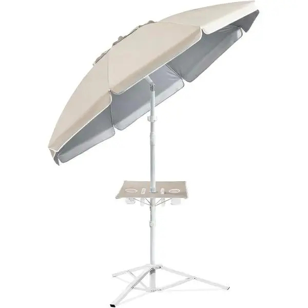 [Compra uno y llévate otro gratis] Sombrilla portátil con protección solar UPF 50+, base y accesorios.