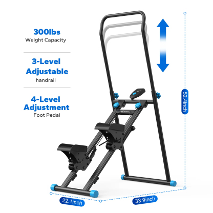 Stepper con manillar: entrenamiento de cuerpo completo