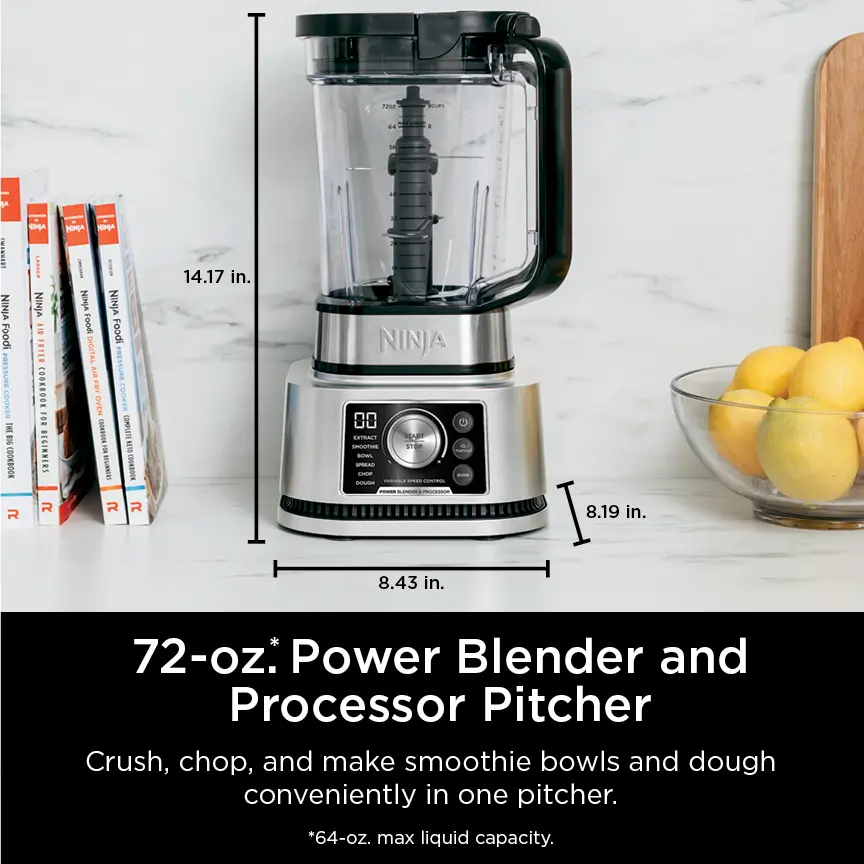 Sistema de cocina Ninja Detect™: licuadora potente y procesador de alimentos