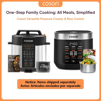 Olla arrocera COSORI 18 en 1 de 5 Qt con tecnología Fuzzy Logic y recetas