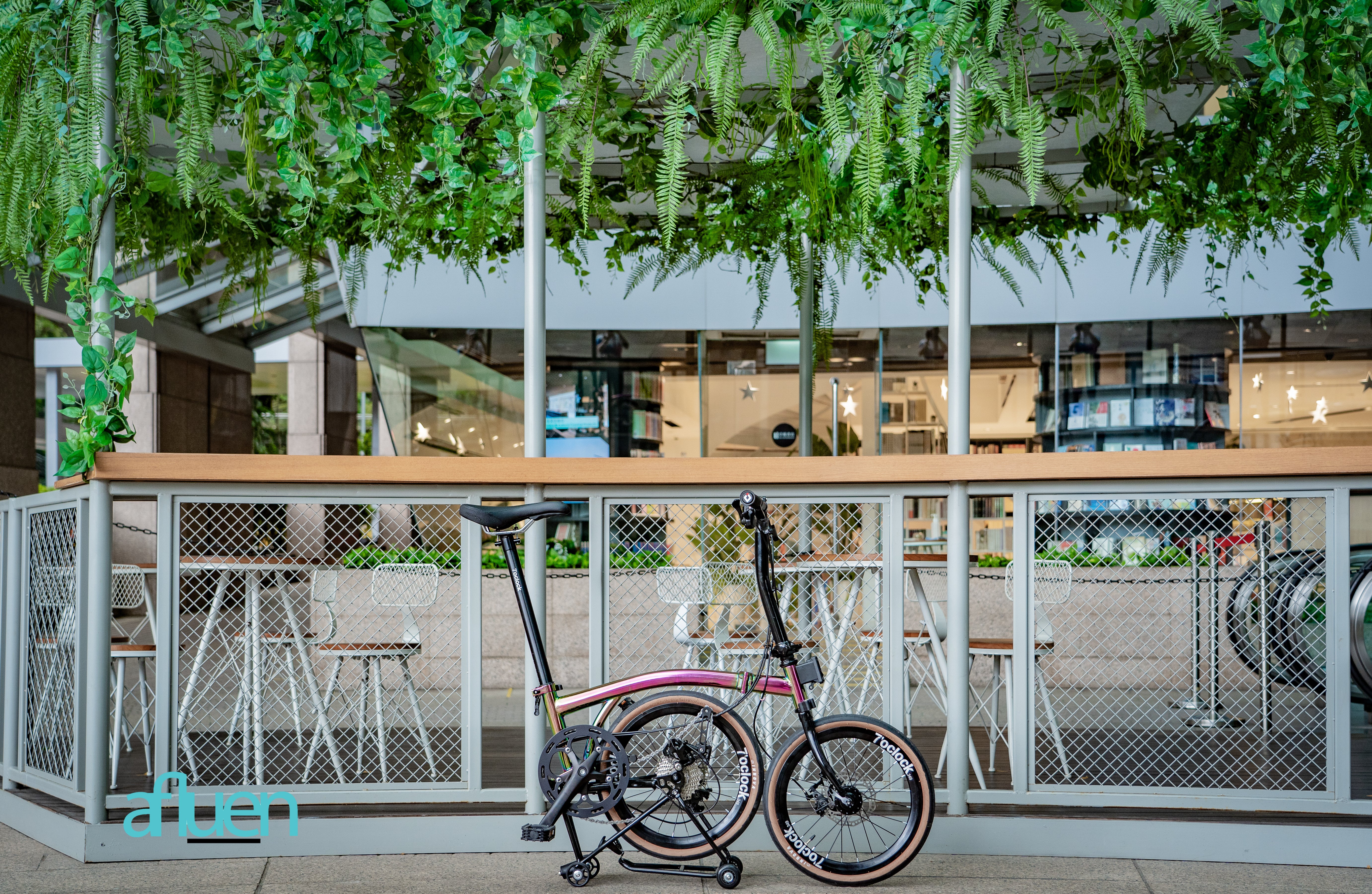 Bicicleta plegable Avro Foldie – 16 pulgadas, 9 velocidades, freno de disco