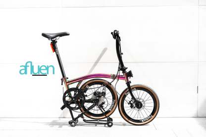 Bicicleta plegable Avro Foldie – 16 pulgadas, 9 velocidades, freno de disco