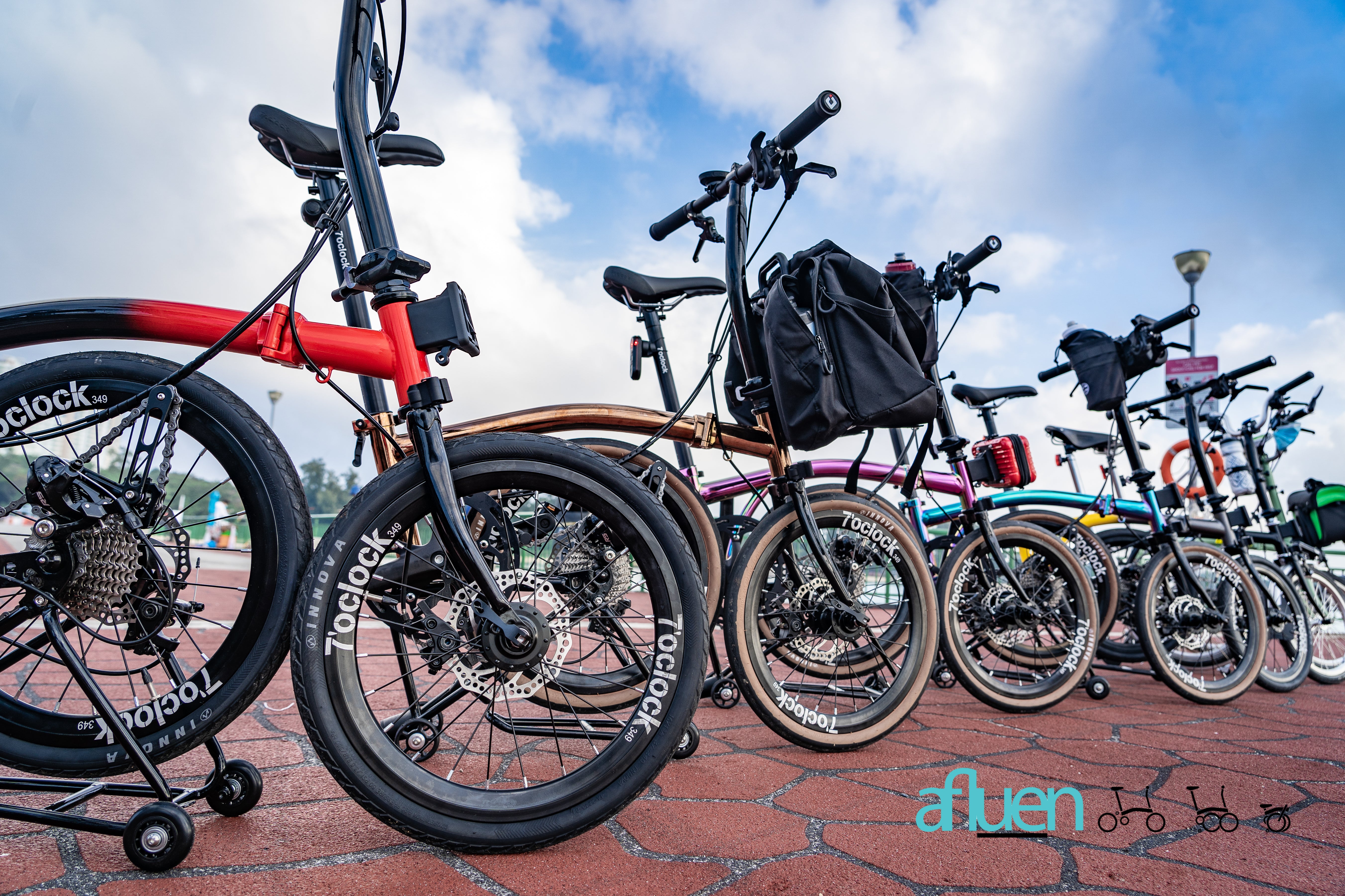 Bicicleta plegable Avro Foldie – 16 pulgadas, 9 velocidades, freno de disco