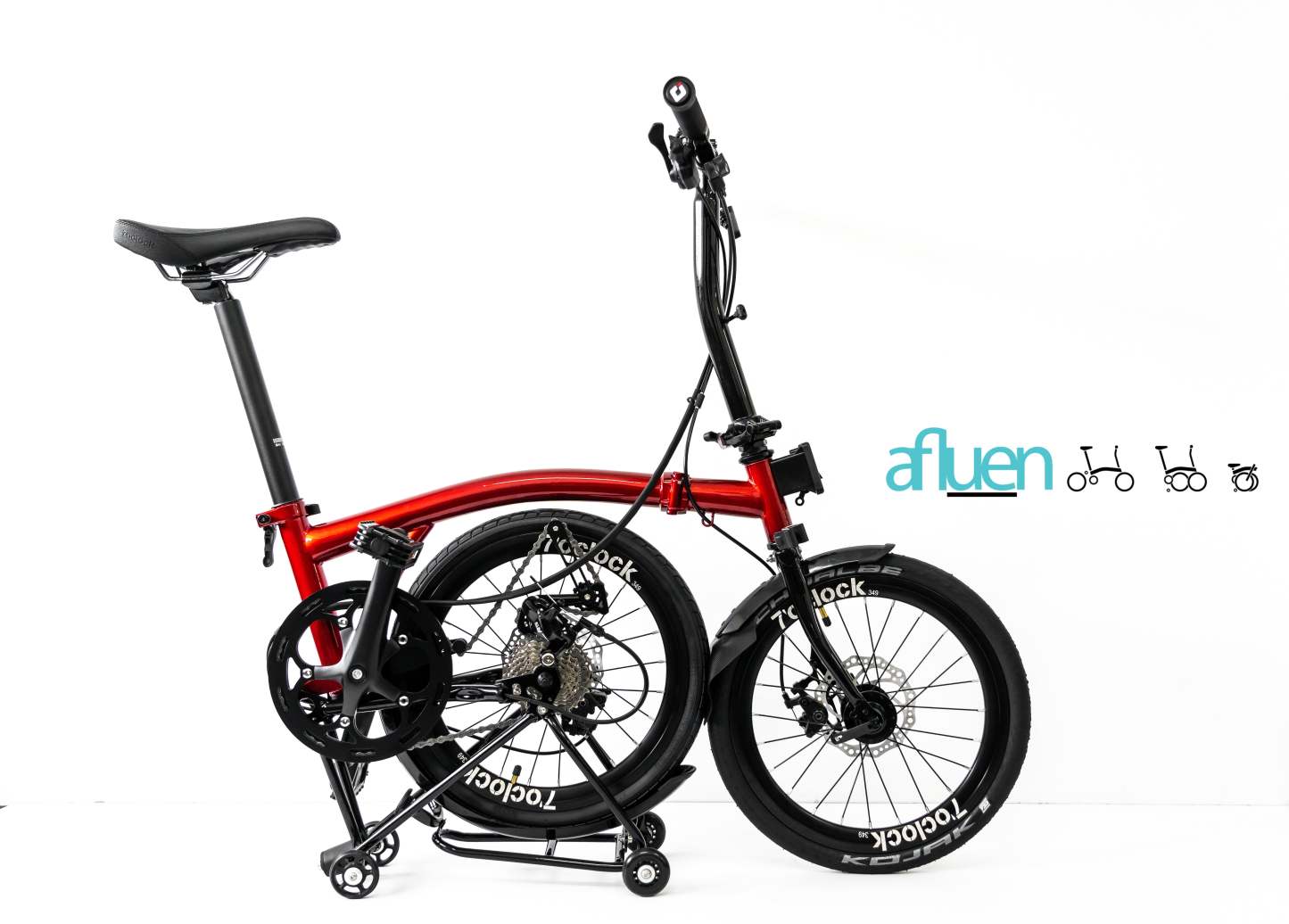 Bicicleta plegable Avro Foldie – 16 pulgadas, 9 velocidades, freno de disco