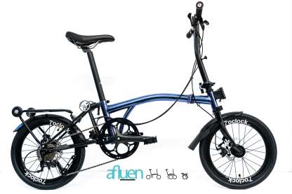 Bicicleta plegable Avro Foldie – 16 pulgadas, 9 velocidades, freno de disco