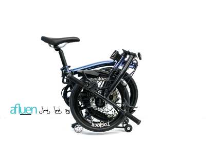 Bicicleta plegable Avro Foldie – 16 pulgadas, 9 velocidades, freno de disco