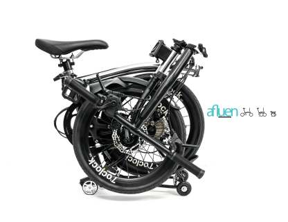 Bicicleta plegable Avro Foldie – 16 pulgadas, 9 velocidades, freno de disco