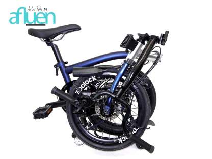 Bicicleta plegable Avro Foldie – 16 pulgadas, 9 velocidades, freno de disco
