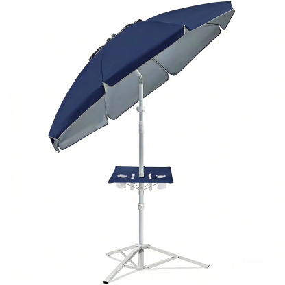 [Compra uno y llévate otro gratis] Sombrilla portátil con protección solar UPF 50+, base y accesorios.