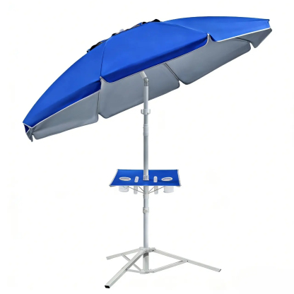 [Compra uno y llévate otro gratis] Sombrilla portátil con protección solar UPF 50+, base y accesorios.