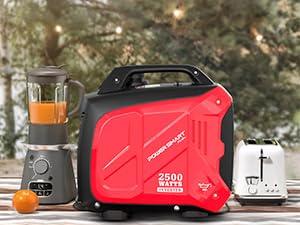 (Storm-Ready)Powersmart 2500W Inverter Gas Generator ,39-Pound RV Ready Outdoor Generator, Parallel Capability, Quiet Generator for Home Use,Camping,Low Fuel Consumption,Portable,Quiet Operation,Outdoor Use, Hurricane,Emergency(HB5020 HB5020C)