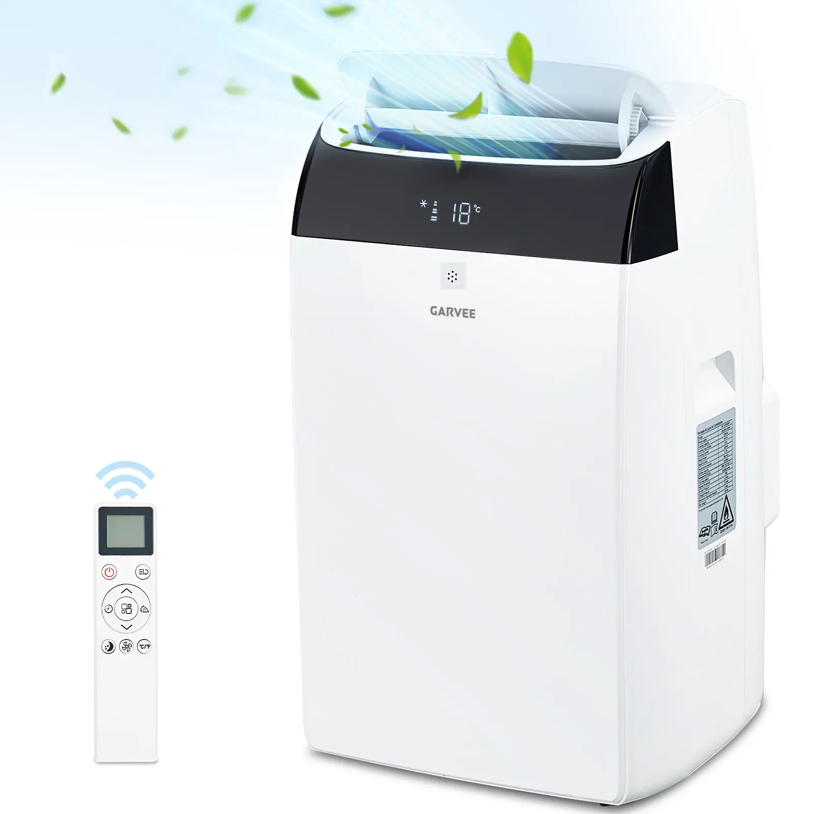 Aire acondicionado portátil Garvee 4 en 1 (refrigeración) de 14 000/10 000/8 000 BTU