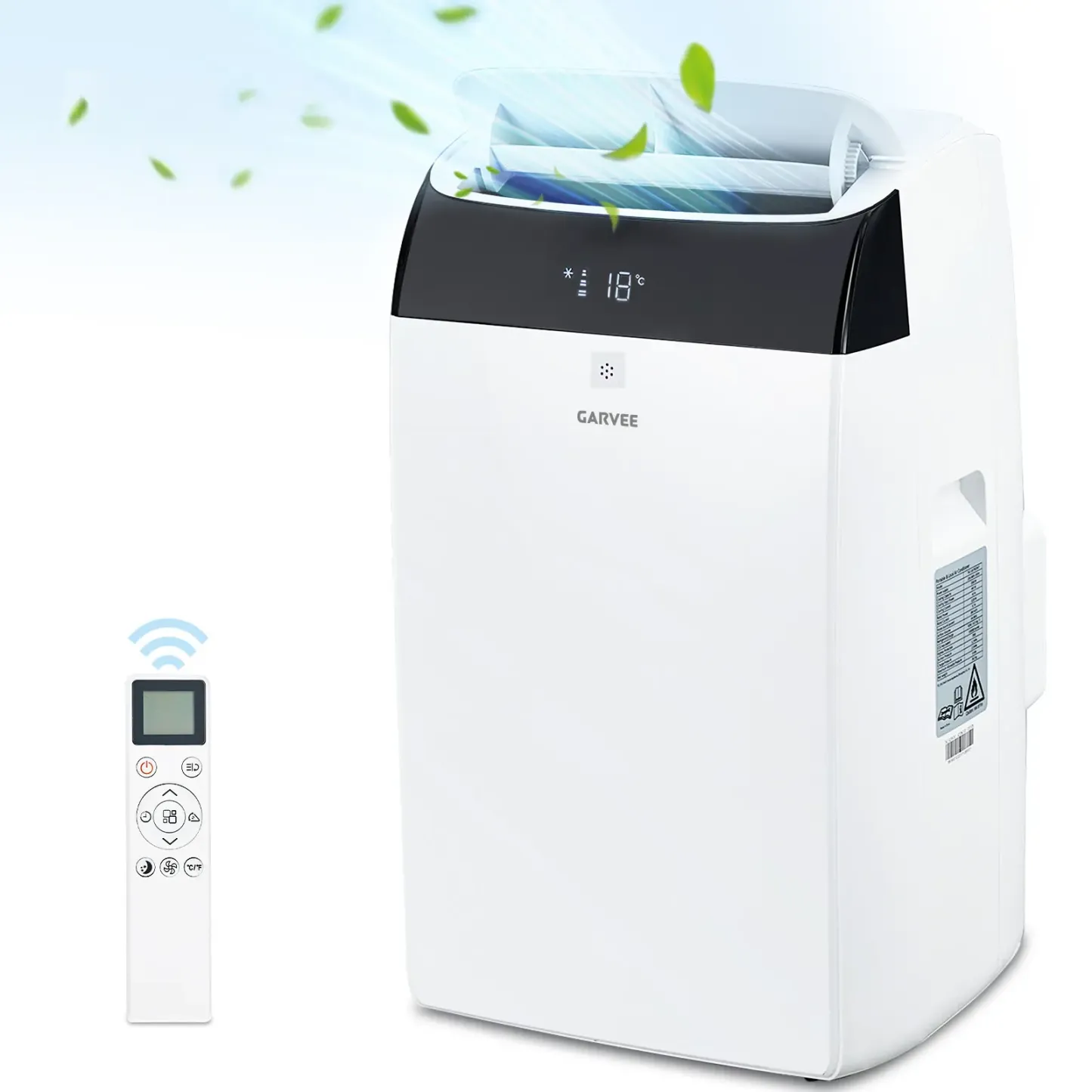 Aire acondicionado portátil Garvee 4 en 1 (refrigeración) de 14 000/10 000/8 000 BTU