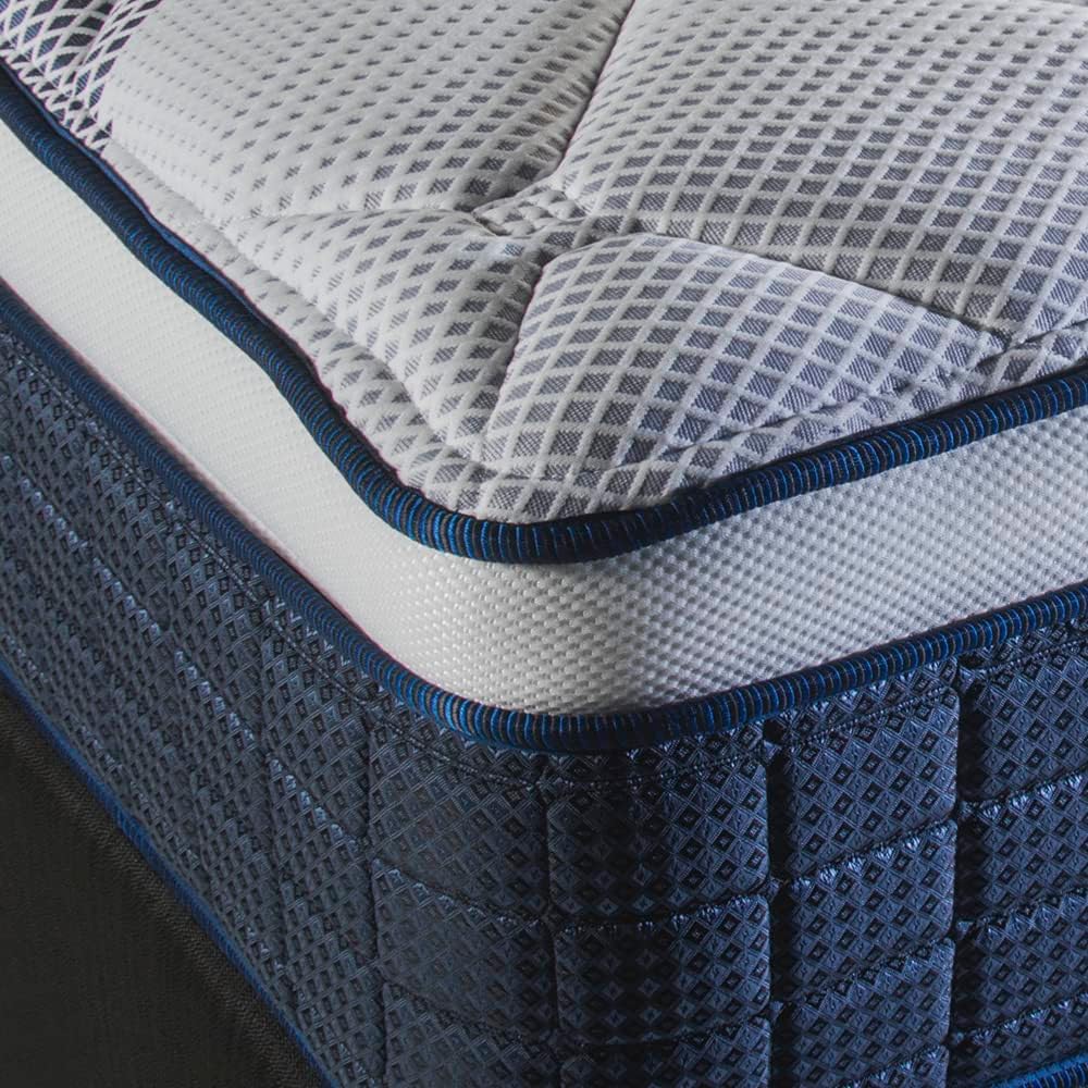 America| Colchon + Box| Individual| Halston| Sistema BONNELL| Ortopedico| Confort Medio| Hipoalergénico y Anti ácaros| 32 cm. de Altura| Garantía 5 años