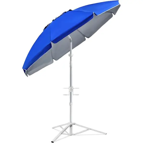 [Compra uno y llévate otro gratis] Sombrilla portátil con protección solar UPF 50+, base y accesorios.