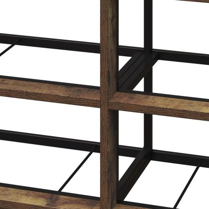 MU:4LIFE Cómoda Elegancia De 6 Cajones, Almacenamiento para Hogar Y Oficina, Organizador Cajonera De Estructura Madera y Cajones De Tela No Tejida y Cubiertas De MDF (Negro y Madera, 6 Cajones)