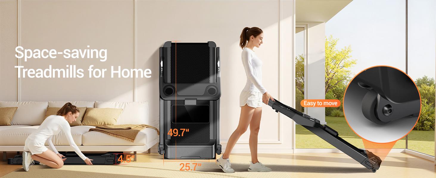UMAY 20% Incline Treadmills for Home, Foldable Treadmill with Handles, 3.5HP Quiet Brushless Motor, 400LB Capacity & 8.7MPH Max Speed & Intuitive Large Touch Screen walking pad summerwins