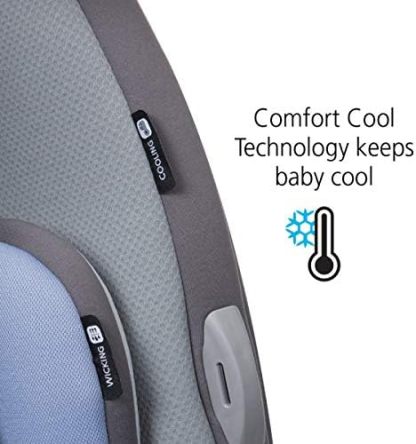 Safety1st Autoasiento Grow and Go 3 etapas, Harvest Moon, convertible, protección de impacto lateral, arnés de 5 puntos, tela lavable a máquina, apta para secadora con sistema latch y 2 portavasos.