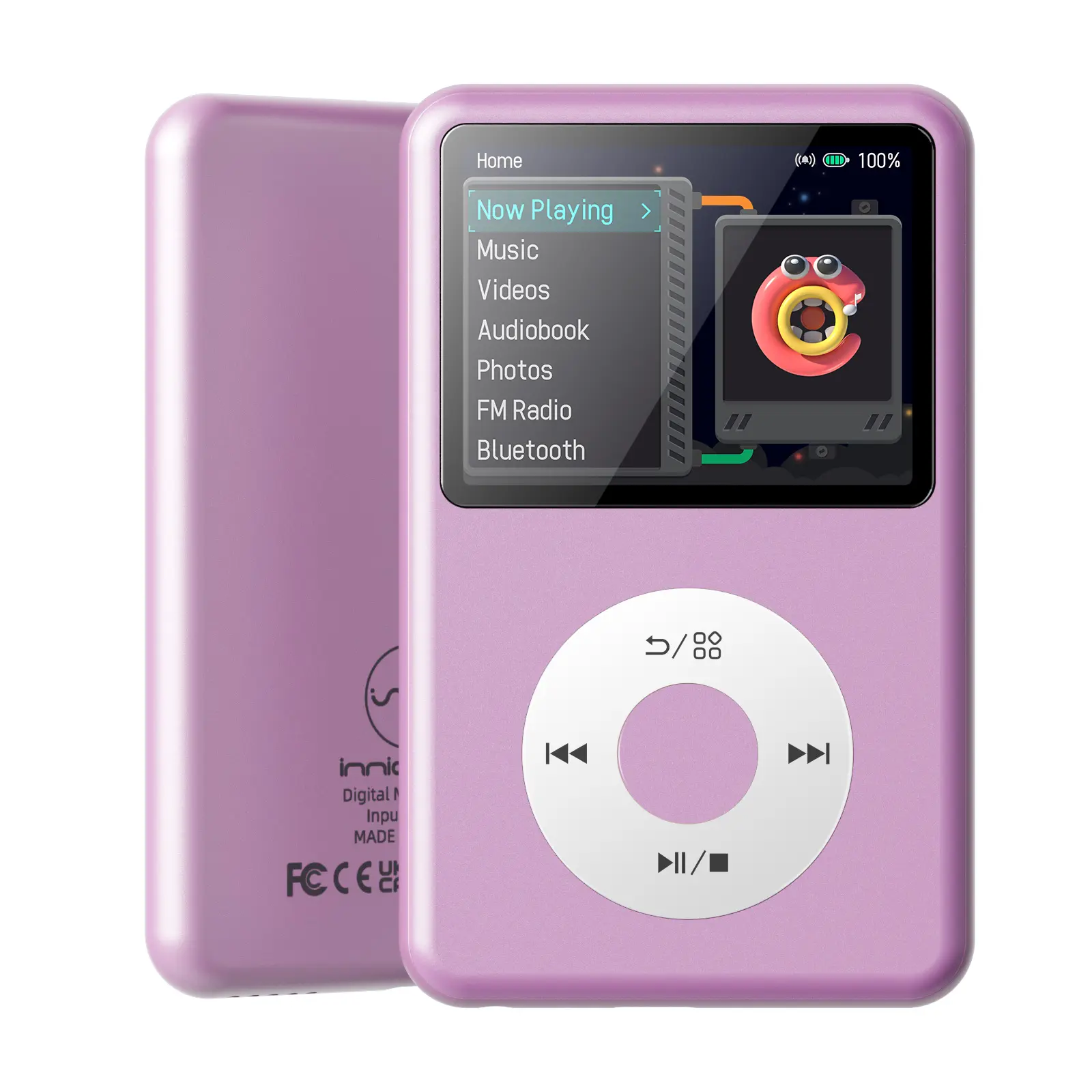 Reproductor de MP3 Innioasis Y1 con Bluetooth, portátil y mini, de 2.4"