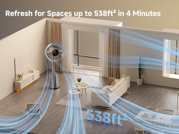 【Super Brand Day】DREAME MF10 Bladeless Tower Fan for Bedroom, Smart Standing Fan with 270° Spatial Airflow for Whole-Room Circulation, 59ft/s High Velocity, 10 Speeds 3 Modes, Temperature-Adaptive Airflow, MF10-Beige 【Super Brand Day】DREAME MF10 Bladeless Tower Fan for Bedroom, Smart Standing Fan with 270° Spatial Airflow for Whole-Room Circulation, 59ft/s High Velocity, 10 Speeds 3 Modes, Temperature-Adaptive Airflow, MF10-Beige