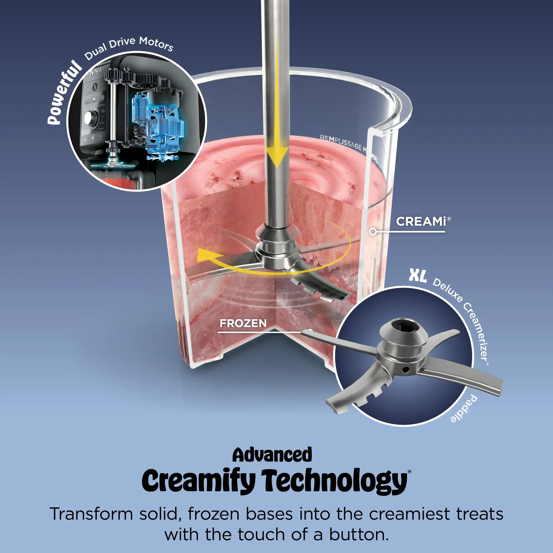 Heladera Ninja® CREAMi® XL Deluxe 11 en 1