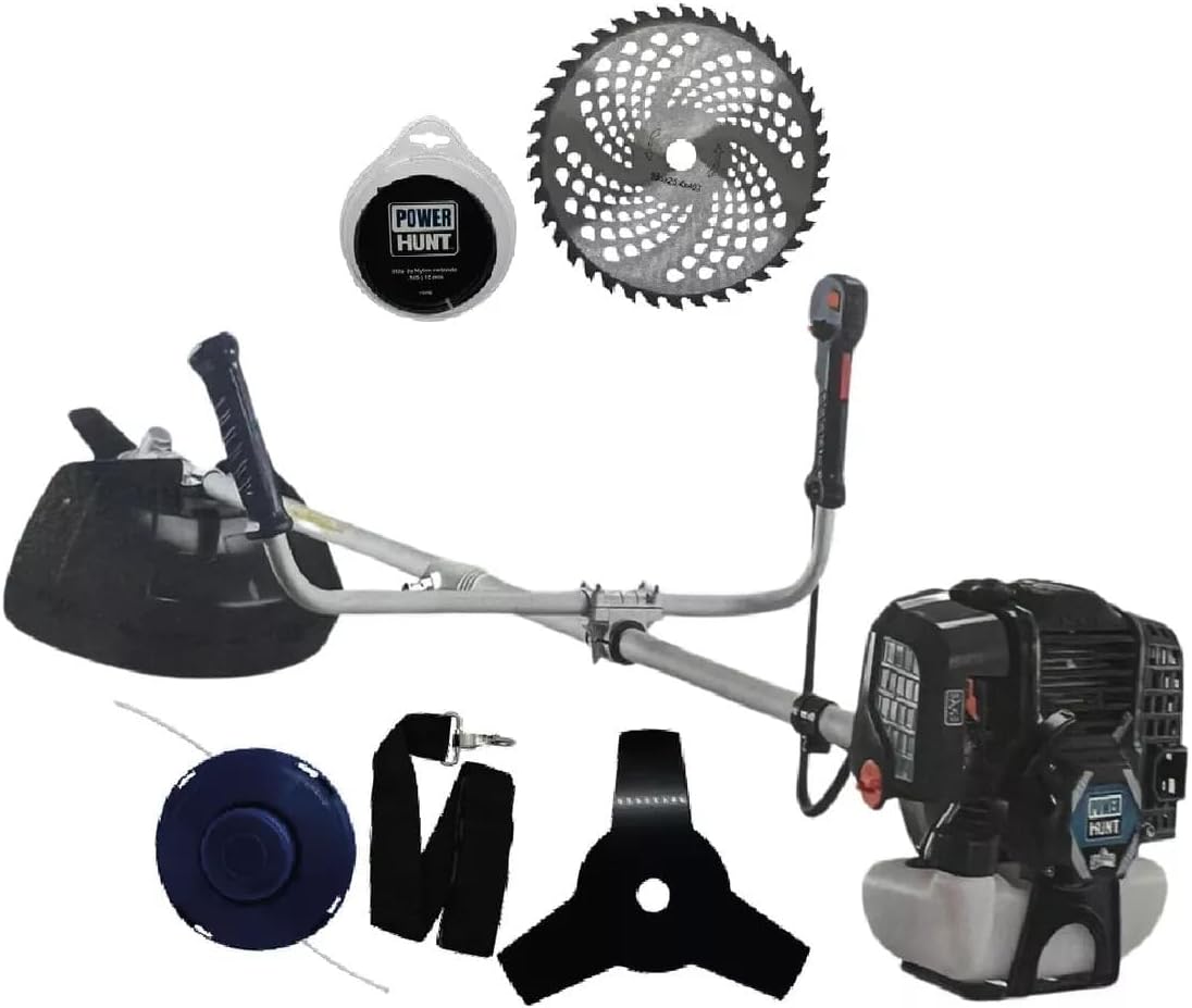 Nueva DELTA POWER HUNT Desbrozadora a Gasolina de 52cc, 2,5hp, Tubo Recto, Maneral Tipo Bicicleta, 8,3kg