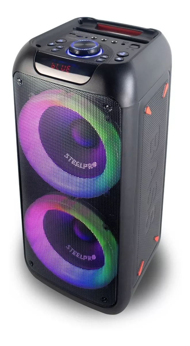 Bocina Portatil Bluetooth Steelpro Nebula Negro Suspension de Aire