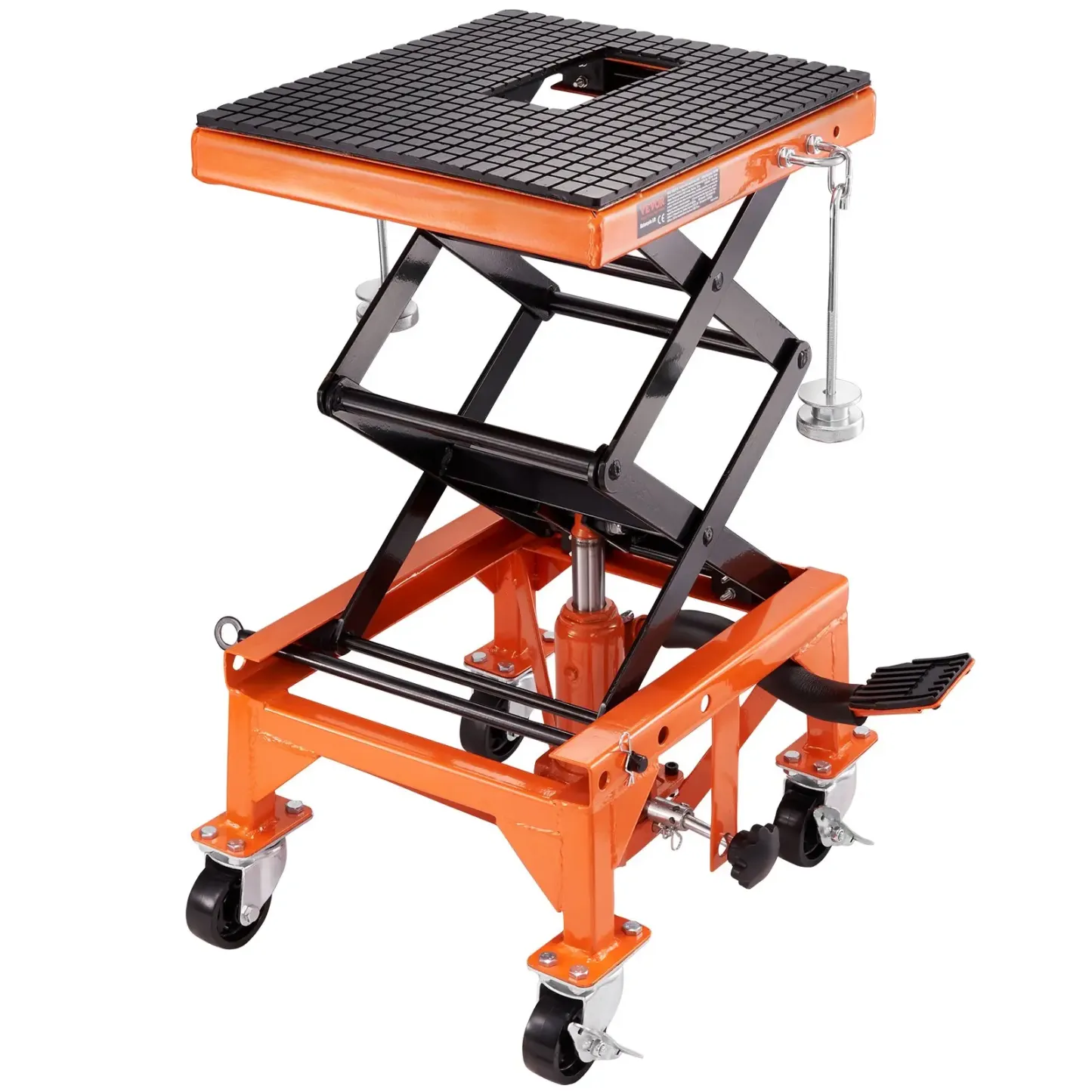 Mesa elevadora hidráulica para motocicletas VEVOR - Capacidad de 350 libras