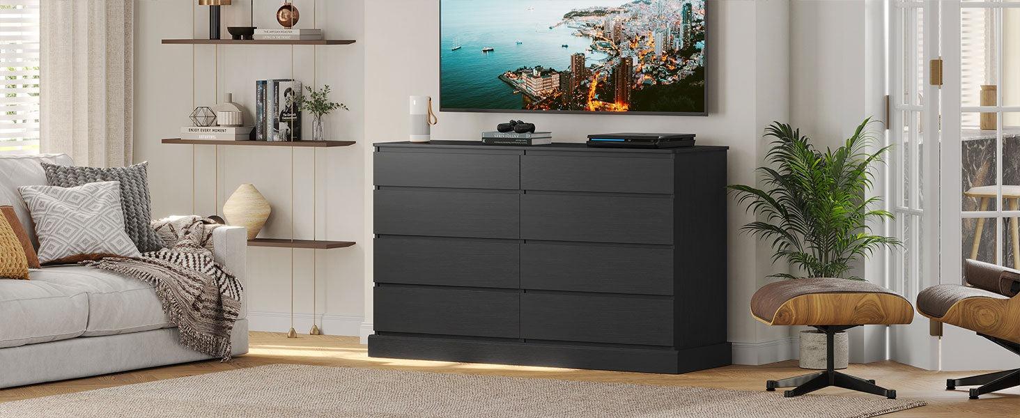 Sikaic 8 Drawers Dresser, Large Double Dressers, Dressers for Bedroom, Modern Chest of Drawers Storage Organizer for Bedroom, Living Room, Entryway DealsForYouDays Summerwins