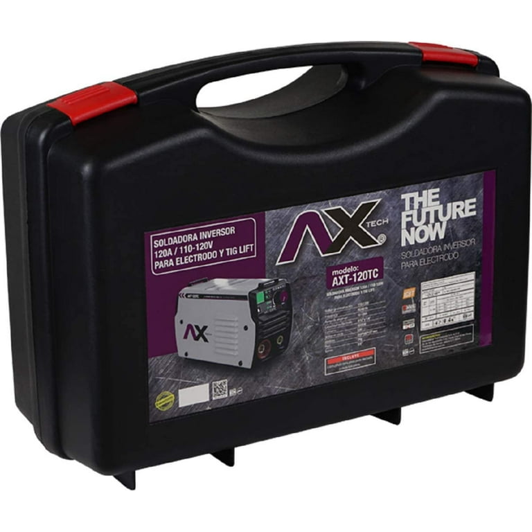 Axt-120tc Soldador Inversor 120a 110v Axtech + Careta Elect Ax Tech Electrodo Y Tig Lift 120A, 110V Con Maletin Plastico mas Careta Electronica