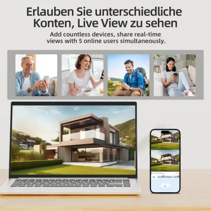 Cámara de seguridad WiFi Seckun Solar CCTV con foco, imagen nítida HD 1080P, PLR, detección de movimiento, visión nocturna a color, resistente al agua, color negro. Cámara de seguridad inalámbrica con doble lente, sin puntos ciegos, seguimiento automático