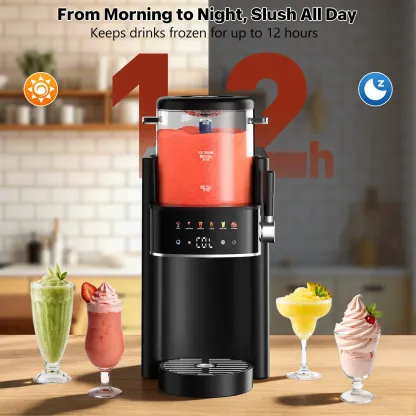 Máquina de granizados S1 para el hogar, no necesita hielo, máquina de bebidas congeladas con 6 preajustes inteligentes y capacidad de 40 oz, máquina de granizados de encimera para bebidas de verano, fiestas de barbacoa, batidos y frappés.