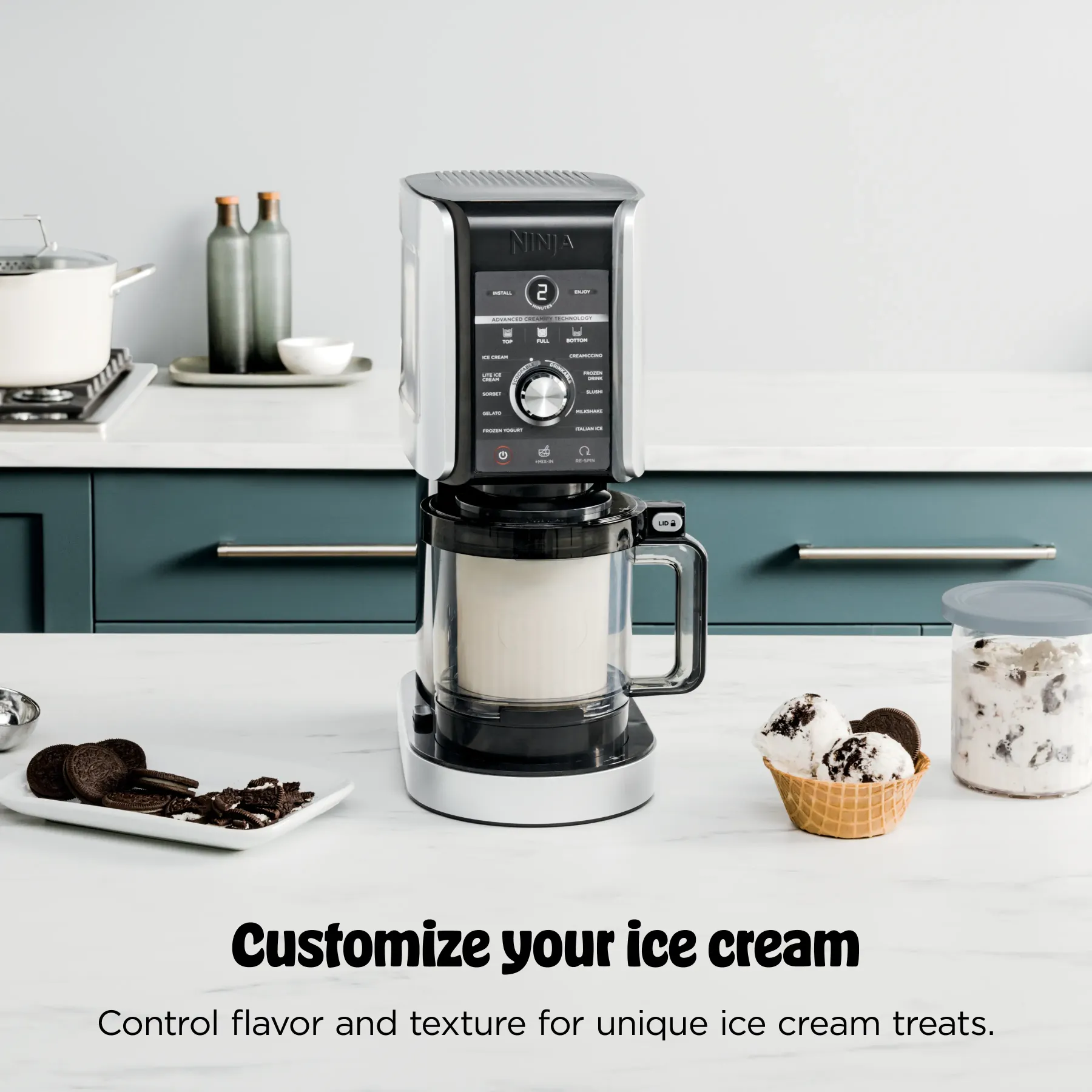 Heladera Ninja® CREAMi® XL Deluxe 11 en 1