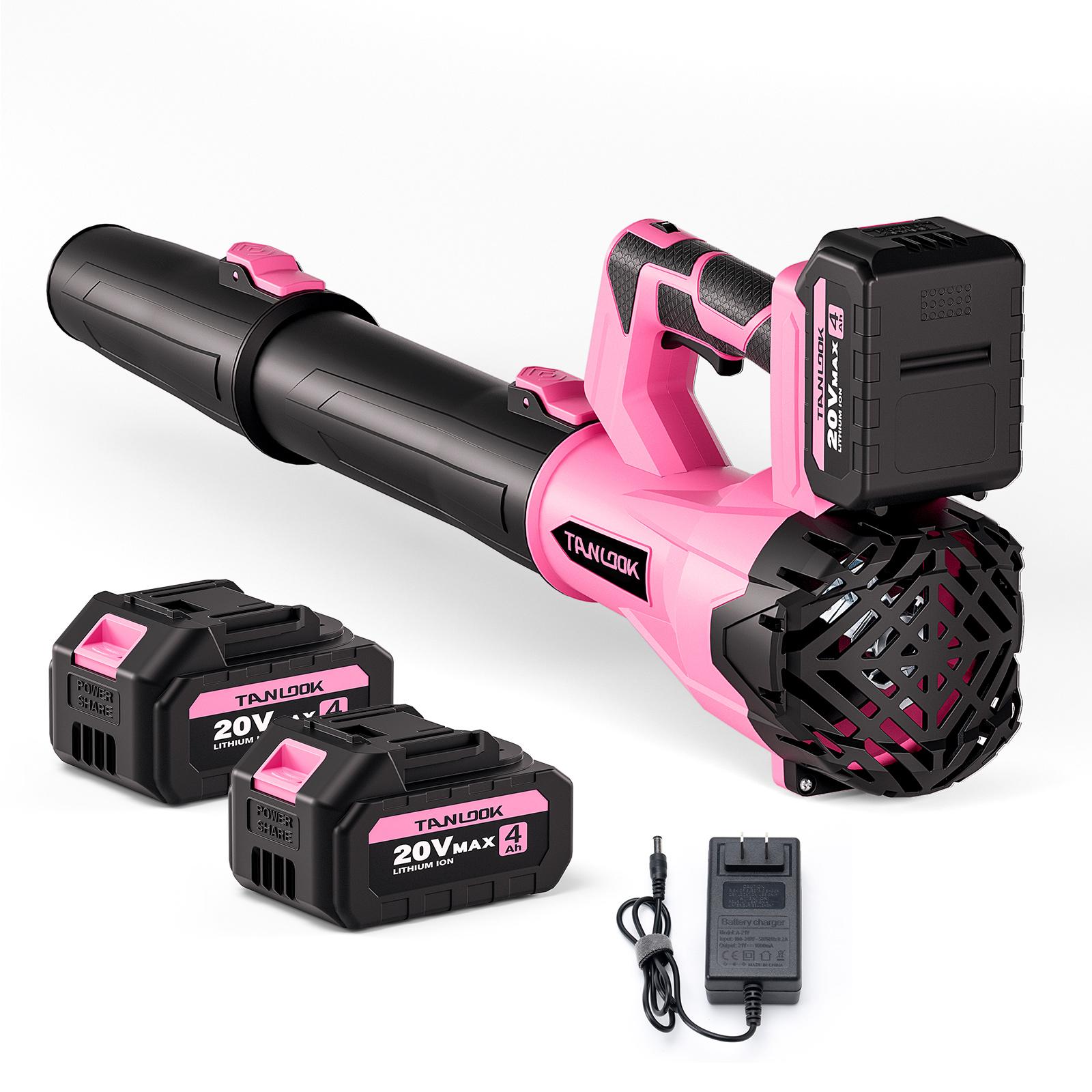 TANLOOK High-Power Electric Leaf Blower - 580 CFM 160 MPH, 2&times;4Ah Batteries Included, Speed Adjustable - High Airflow for Blowing Leaves & Snow - Ideal Garden Tool for Autumn/Winter Care HC1
