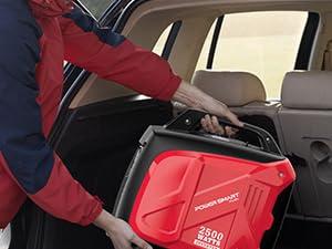 (Storm-Ready)Powersmart 2500W Inverter Gas Generator ,39-Pound RV Ready Outdoor Generator, Parallel Capability, Quiet Generator for Home Use,Camping,Low Fuel Consumption,Portable,Quiet Operation,Outdoor Use, Hurricane,Emergency(HB5020 HB5020C)