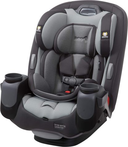 Safety1st Autoasiento Grow and Go 3 etapas, Harvest Moon, convertible, protección de impacto lateral, arnés de 5 puntos, tela lavable a máquina, apta para secadora con sistema latch y 2 portavasos.