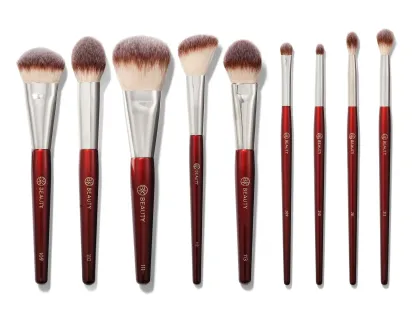 Juego de brochas de extensión BK Beauty Core Line (9 piezas) para precisión