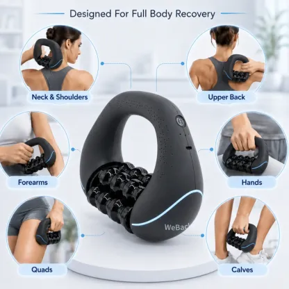 [Regalo para el Día del Padre] El masajeador eléctrico manual WeBack ofrece alivio para todo el cuerpo, actuando sobre los tejidos profundos y los músculos mediante rotación a 3 velocidades.