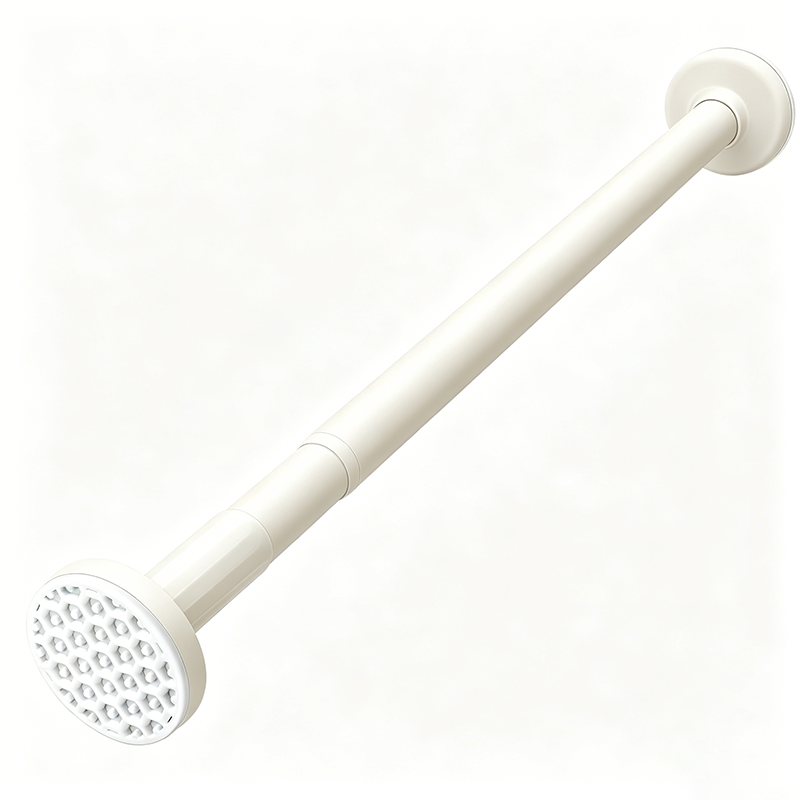 Adjustable No-drill Clothes Rail & Curtain Rod - Spring Tension Wardrobe Pipe