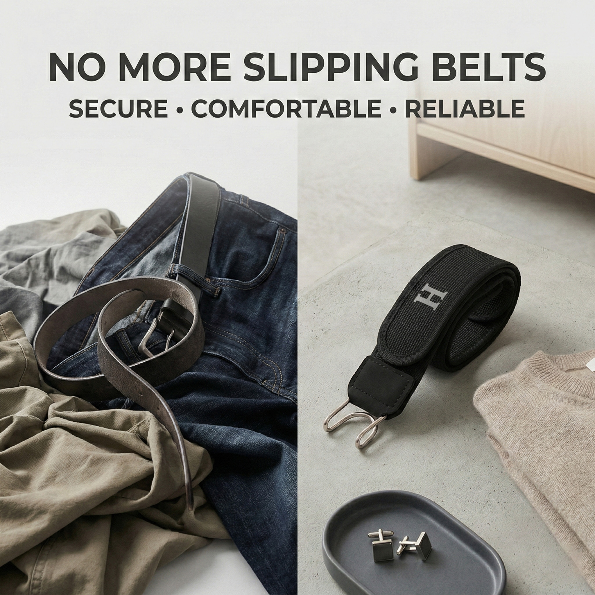 Unisex Buckleless Belt Hook Tactical Waist – Pack Of 2