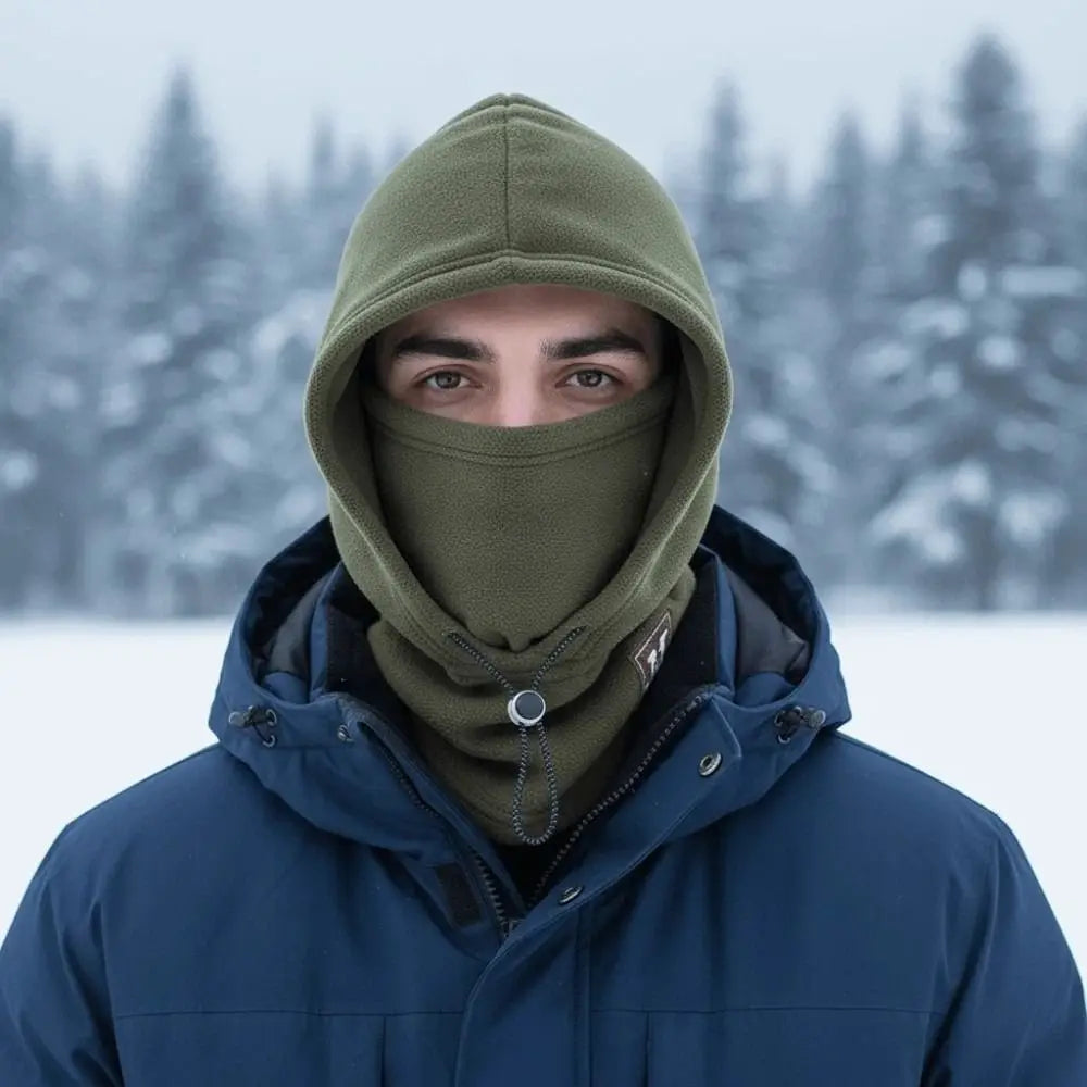 Fleece Double Layer Integrated Hat