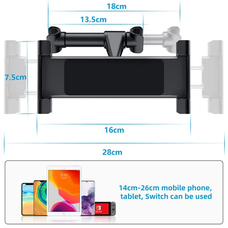 🔥2026 Hot Sale🔥3-in-1 Car Headrest Tablet Holde