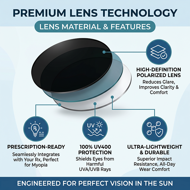 Sunglasses with Prescription Lenses– Lightweight Anti-uv Driving & Outdoor Glasses For Men And Women