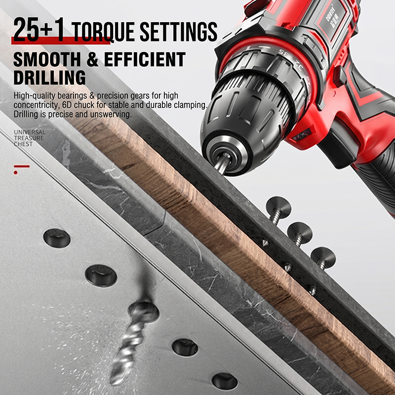 Multifunctional Household Electric Drill And Repair Tool Set