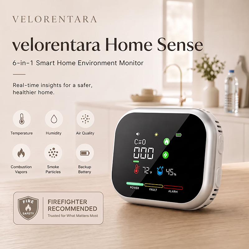 6-in-1 Smart Home Safety Detector