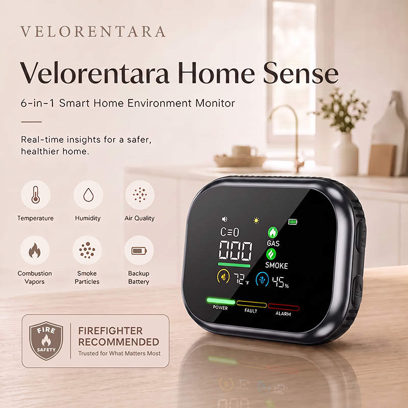 6-in-1 Smart Home Safety Detector