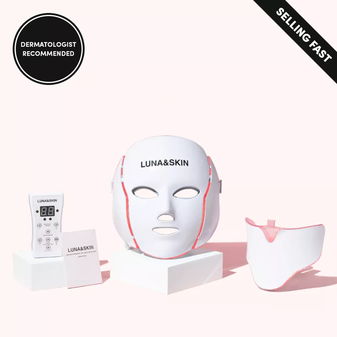 LED & Microcurrent Mask for Lifting Jowls, Cheeks, and Lower Face